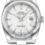 Rolex 116200 White Index Oyster  Datejust 36mm Stainless