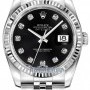 Rolex 116234 Black Diamond Jubilee  Datejust 36mm Stainl