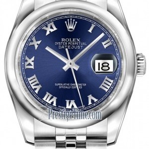 Rolex 116200 Blue Roman Jubilee  Datejust 36mm Stainless 116200BlueRomanJubilee 260111