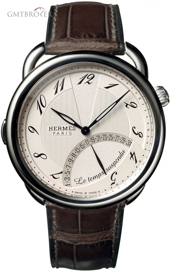 Hermès 036873WW00  Arceau Le Temps Suspendu 43mm Mens Wat 036873WW00 213093