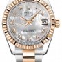 Rolex 178271 White MOP Roman Oyster  Datejust 31mm Stain