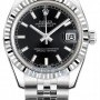 Rolex 178274 Black Index Jubilee  Datejust 31mm Stainles