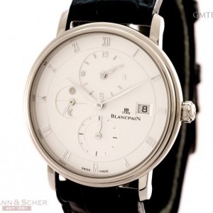 Blancpain Villeret Time Zone Date  Ref-6260-1542 18k White G 6260-1542 507859