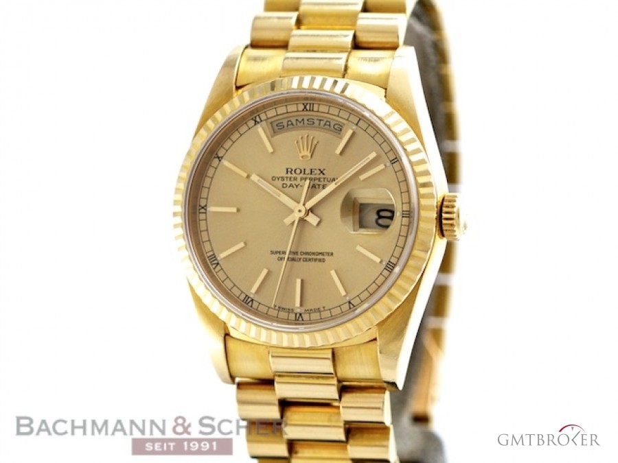 Rolex Day-Date Ref 18238 18k Yellow Gold Papers Bj 1992 18238 80859