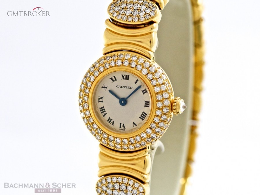 Cartier Cartier Colisee 18k Yellow Gold Full Diamond Setti nessuna 80993