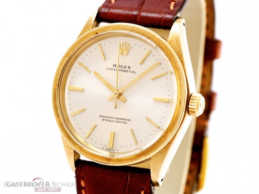 Rolex Vintage Oyster Perpetual 14k Yellow Gold Bj- 1969 1007 435615