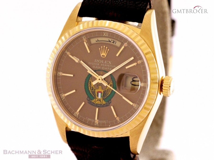 Rolex Vintage Day-Date UAE LOGO Dial Ref-18038 18 Yellow 18038 435589
