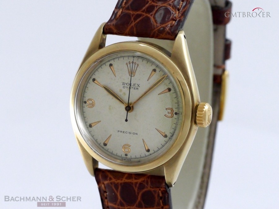 Rolex Vintage Oyster Precision Ref-6022 14k Yellow Gold 6022 80741