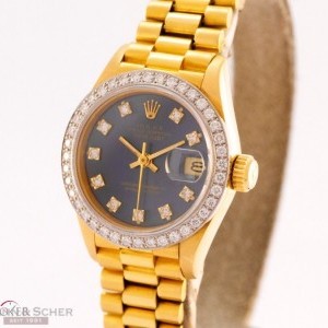 Rolex Lady Datejust Ref 69178 18k Yellow Gold Diamond Di 69178 375403