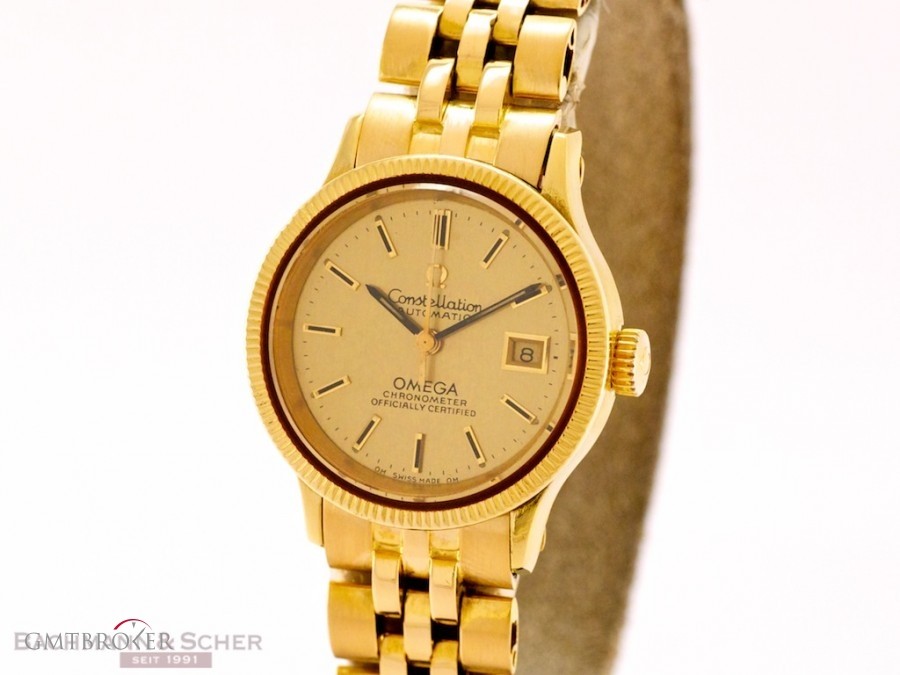 Anonimo Omega Constallation Lady 18K Yellow Gold With Orig BA568.0018 386461