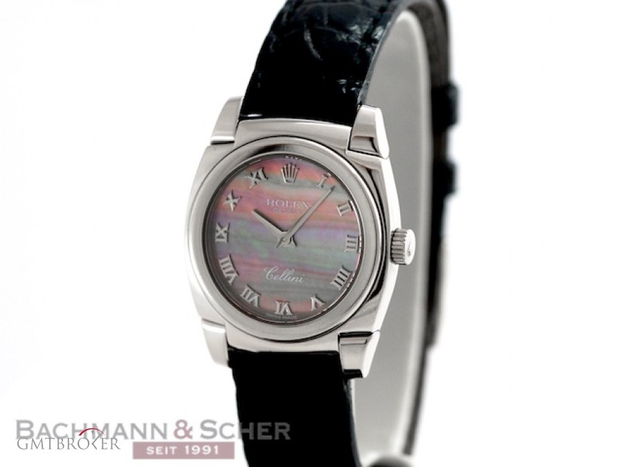 Rolex Cellini 18k White Gold Ref 5310 with black mother 5310 80807