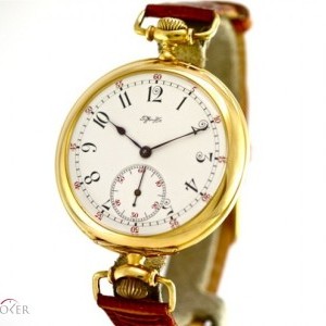 Tiffany Co Gentlemans Watch 18k Yellow Gold Bj 1920 82467 80539