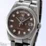 Rolex Day-Date Ref-118239 in 18k White Gold Brown Metall