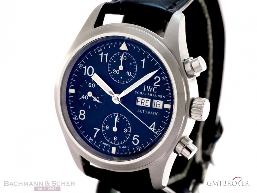 IWC Fliegerchronograph Pilots Watch Ref-3706 Stainless 3706 489057