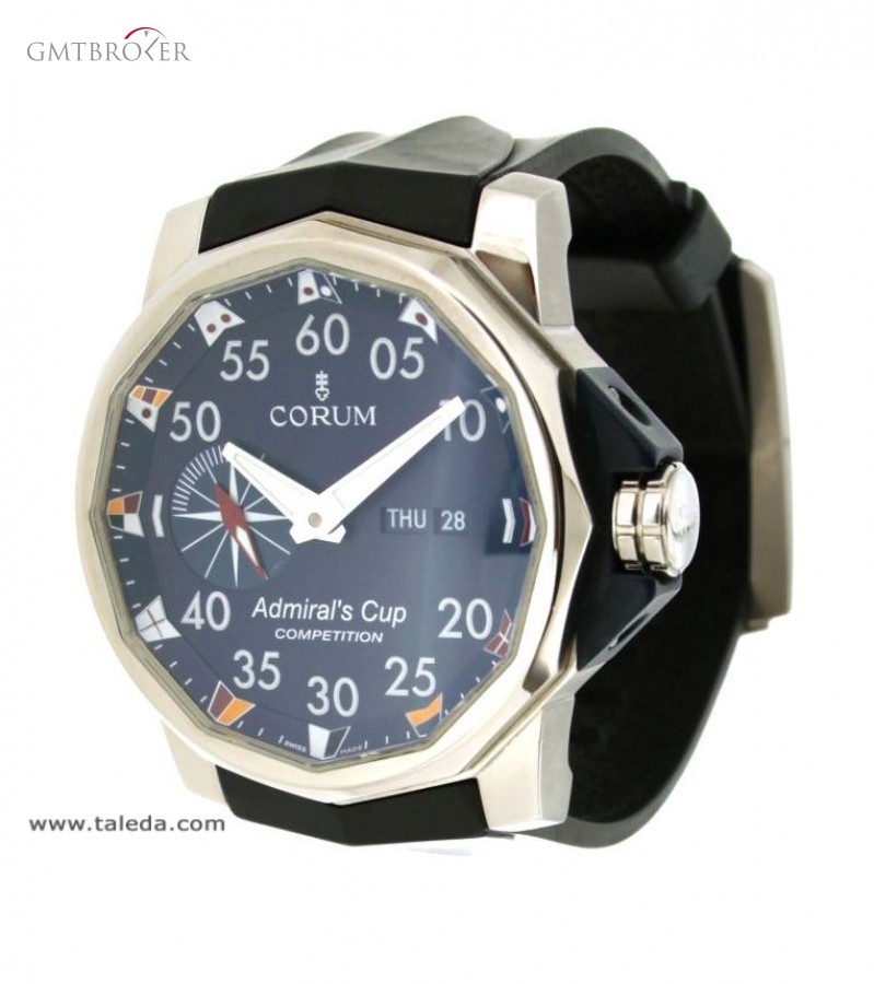 Corum ADMIRALS CUP 94793304 IN ACCIAIO E CAUCCIU45MM 947.933.04 48739