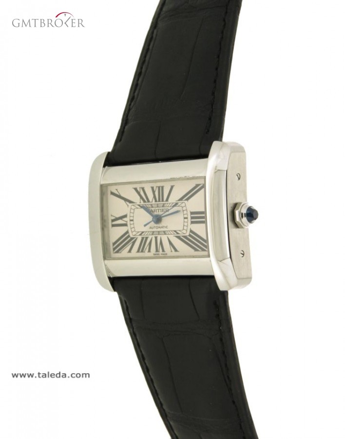 Cartier DIVAN 2612 IN STEEL AND LEATHER 2612 74817