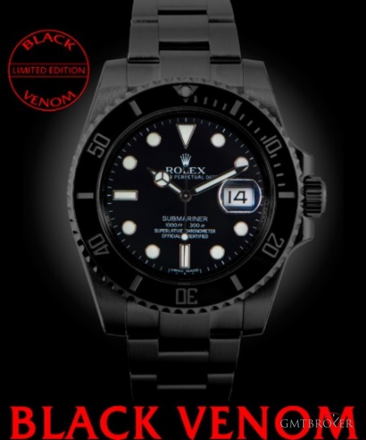 Rolex submariner black on sale venom limited edition