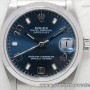 Rolex Oyster DateJust 78240 31mm Medio quadrante blu ful