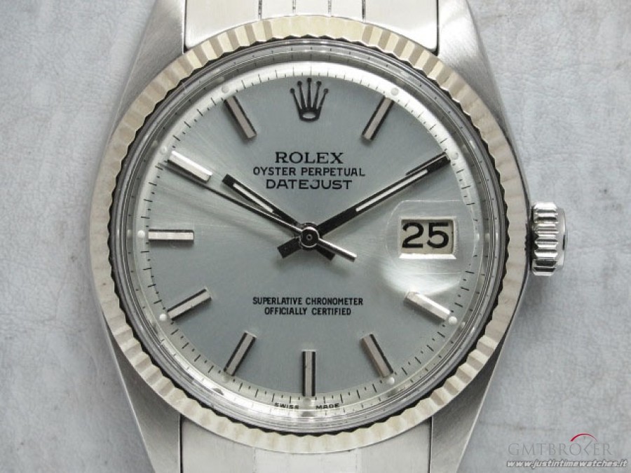 Rolex Vintage Oyster DateJust 1601 quadrante argento 1601 839968