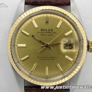 Rolex Vintage Oyster DateJust 1601 quadrante oro 1601 355077