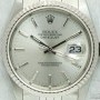 Rolex Oyster DateJust 16234 quadrante argento full set