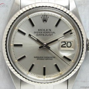 Rolex Vintage Oyster DateJust 1601 quadrante argento con 1601 838885