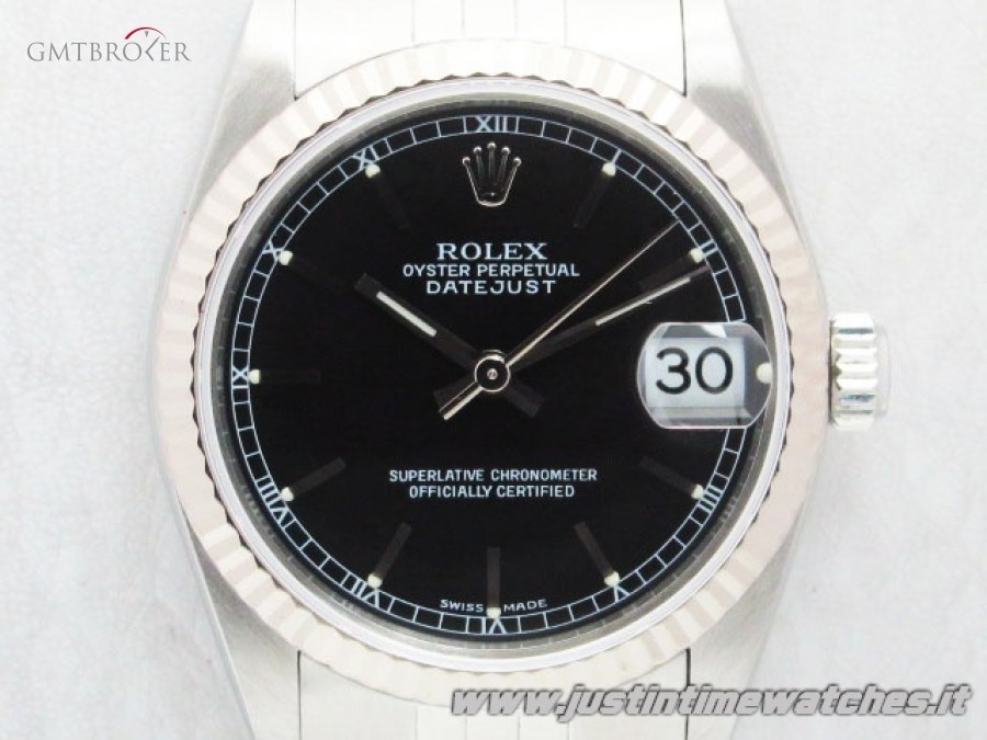 Rolex Oyster DateJust 78274 31mm medio quadrante nero fu 78274 812810