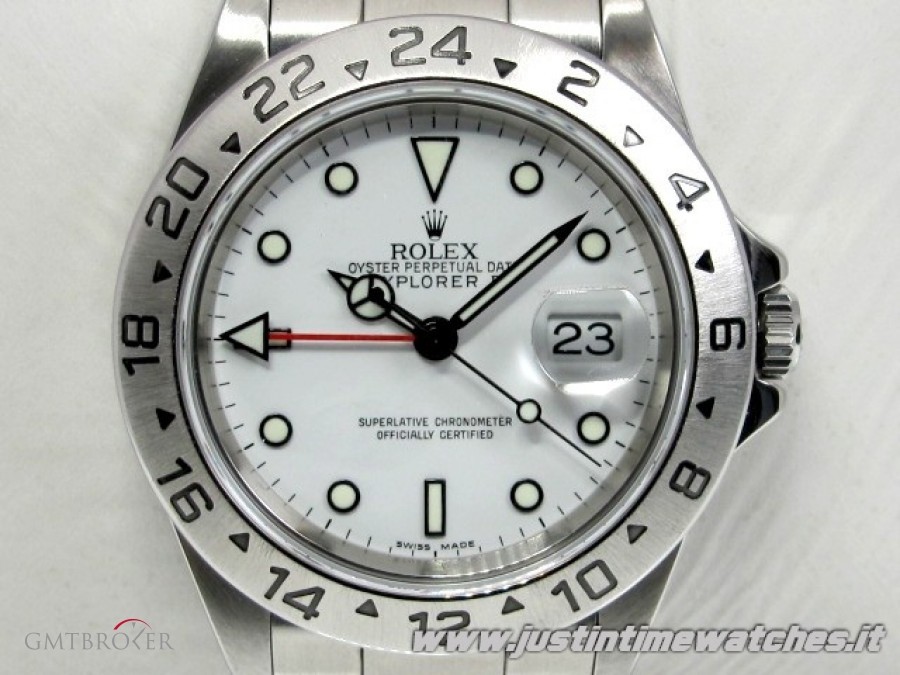 Rolex Professionali Explorer II 16570 quadrante bianco f 16570 393925