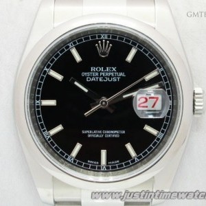 Rolex Oyster DateJust 116200 quadrante nero full set 116200 762405