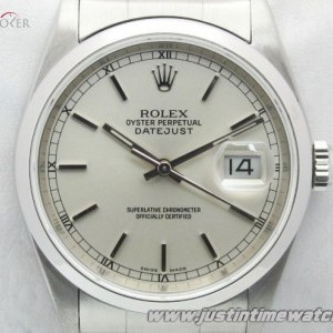 Rolex Oyster DateJust 16200 quadrante argento full set 16200 740555