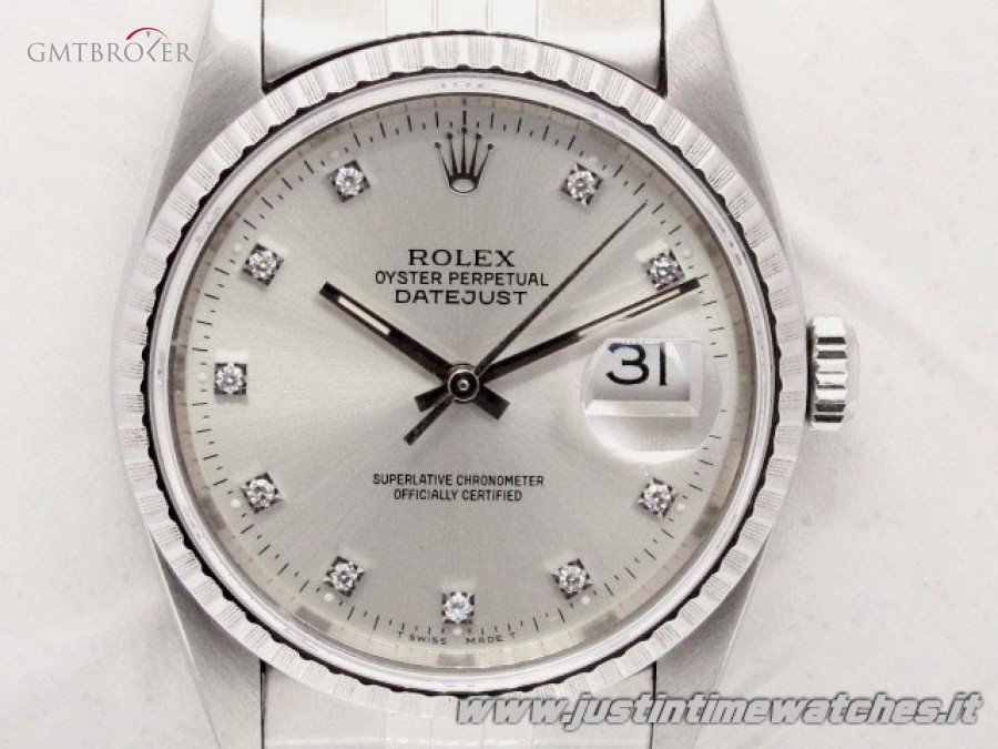 Rolex Oyster DateJust 16220 diamond dial full set 16220 497047