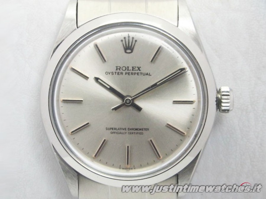 Rolex Vintage Oyster Perpetual 1002 quadrante argento fu 1002 779156