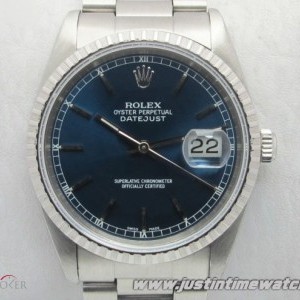 Rolex Oyster DateJust 16220 quadrante blu full set 16220 766069