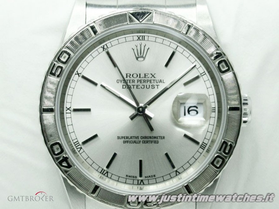 Rolex Oyster DateJust Turnogrph 16264 quadrante argento 16264 355669