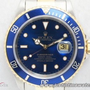 Rolex Professionali Submariner Date 16613 quadrante blu 16613 813218