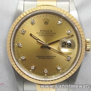 Rolex Oyster DateJust 16233 quadrante oro con diamanti f 16233 760145