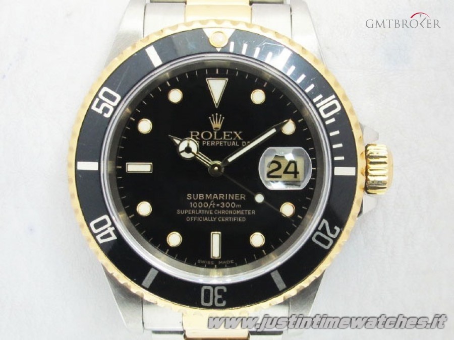 Rolex Professionali Submariner Date 16613 quadrante nero 16613 765824