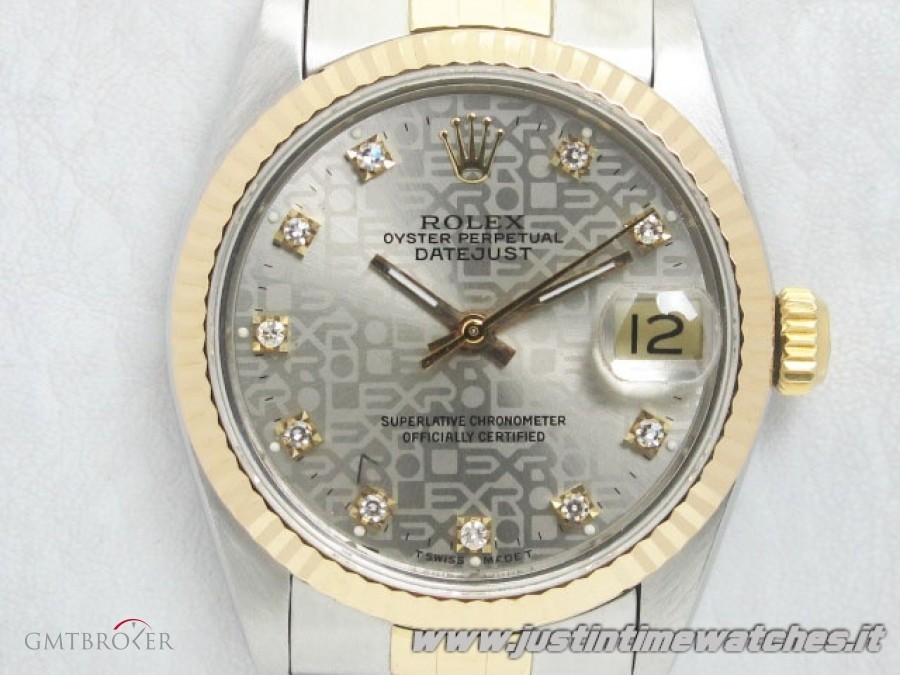 Rolex Oyster DateJust 68273 medio Lady 31 mm ORIGINAL di 68273 813053