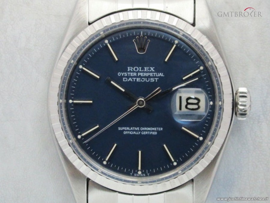 Rolex Vintage DateJust 1603 quadrante blu 1603 841542