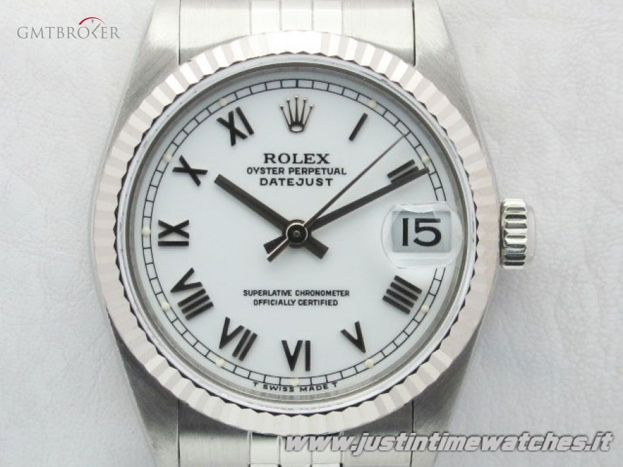 Rolex Oyster DateJust 78274 31mm medio quadrante bianco 78274 740825