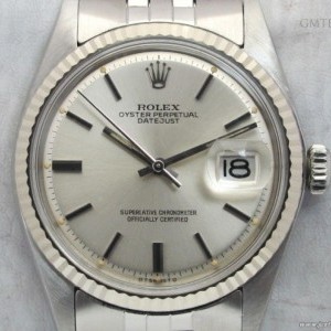 Rolex Vintage Oyster DateJust 1601 quadrante argento ful 1601 841650