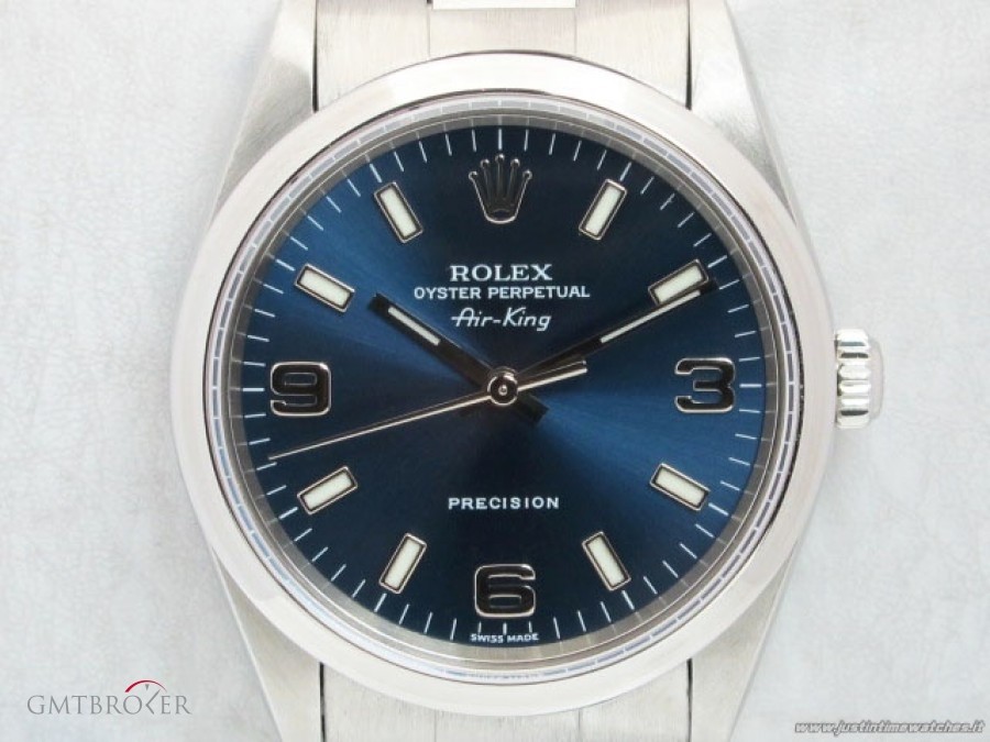 Rolex Oyster Air-King 14000 quadrante blu full set 14000 823142