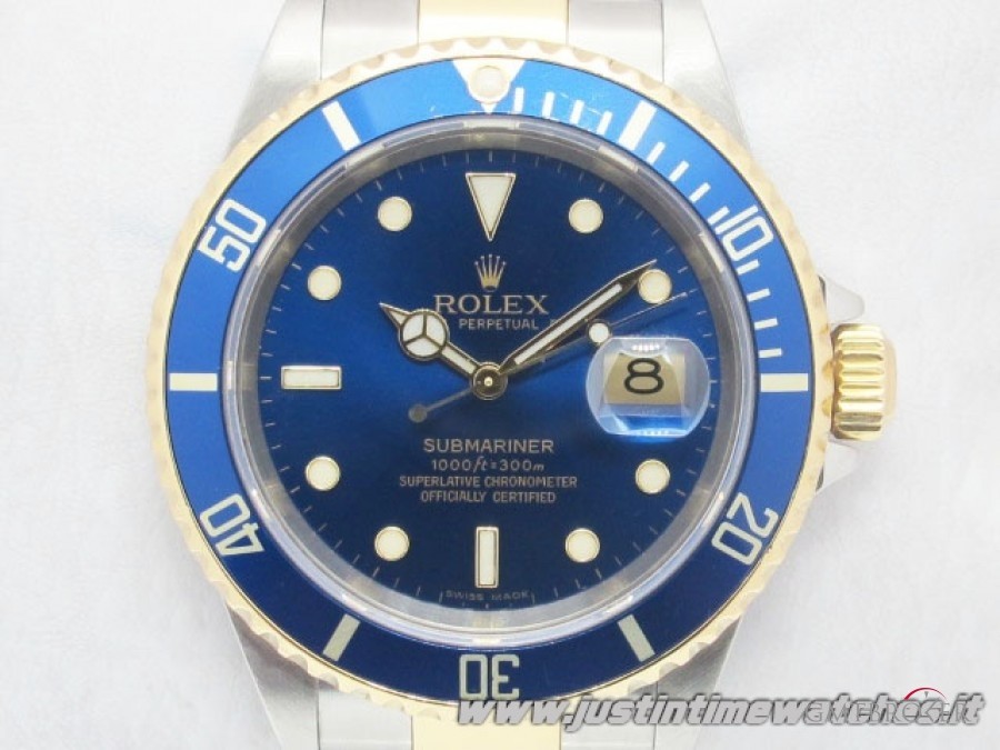 Rolex Professionali Submariner Date 16613 quadrante blu 16613 730873