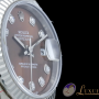 Rolex Lady-Datejust 18kt Weissgold Braun-Metallic Diaman