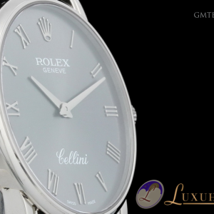 Rolex Cellini Grau-Metallic 18kt Weissgold 32mm 5116/9 349577