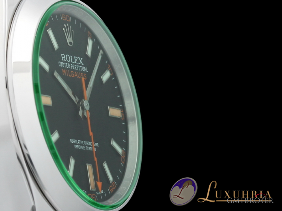 Rolex Oyster Perpetual Milgauss Grn  Green LC100  2015 116400GV 574881