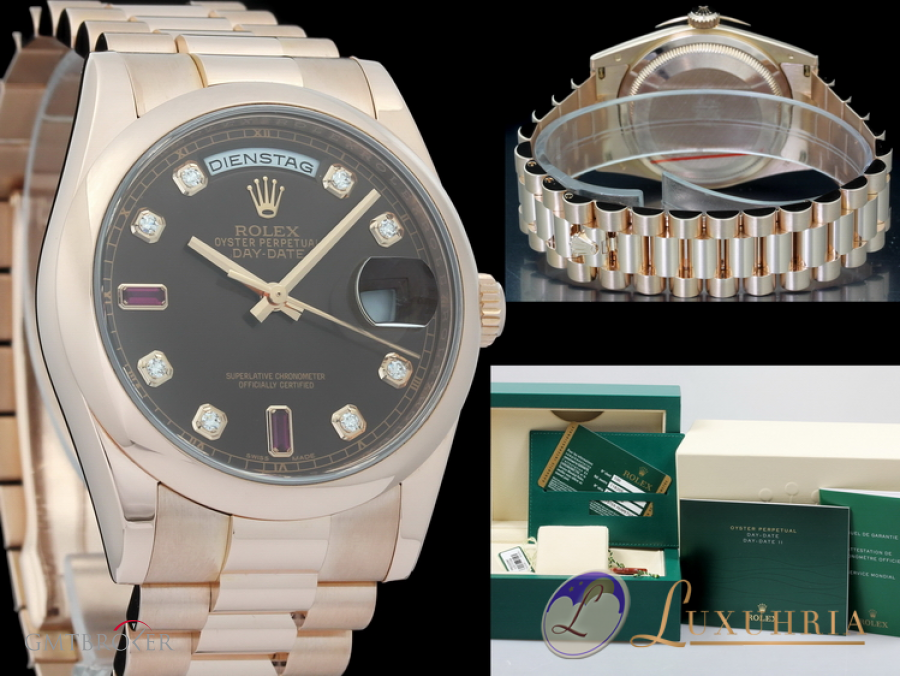 Rolex Oyster Perpetual Day-Date Everosegold 36mm  Diaman 118205 816068