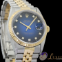 Rolex Datejust Blue Vignette Diamond Dial 36mm ZB  Blau