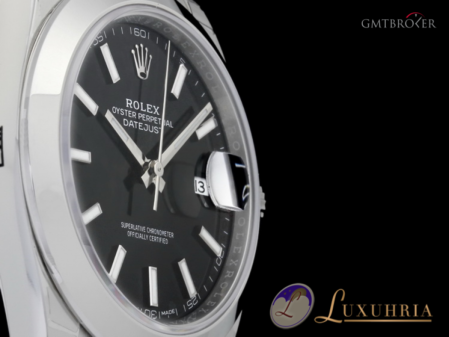 Rolex Datejust 41MM Edelstahl schwarzes Zifferblatt  LC1 126300 765568