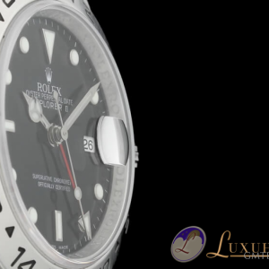 Rolex Oyster Perpetual Explorer II EdelstahlSchwarz GMT 16570 758557